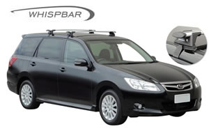 Subaru Exiga Roof racks fitted Yakima, Whispbar